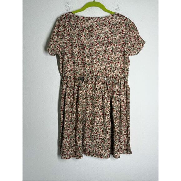 Vintage 90s Rampage Floral Babydoll Mini Dress Size M Grunge Boho See Notes - Picture 6 of 16